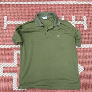 Green Lacoste polo shirt